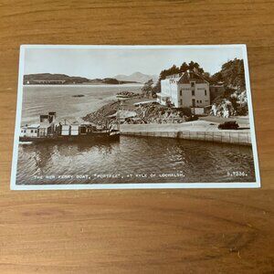 VINTAGE POSTCARD KYLE OF LOCHALSH, NEW FERRY BOAT "PORTREE"